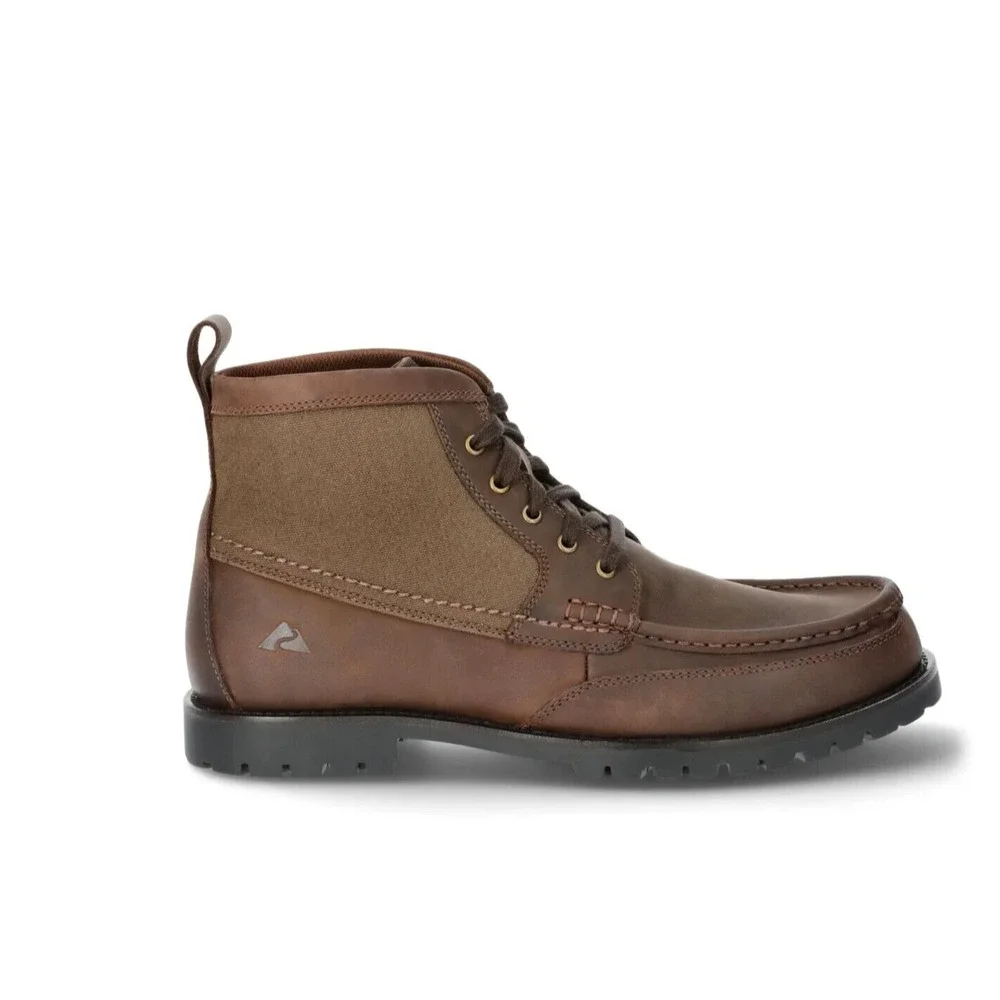 Ozark‎ Trail Chukka Men's Boots Rolled Brown Leather Street Casual Rugged Size 9